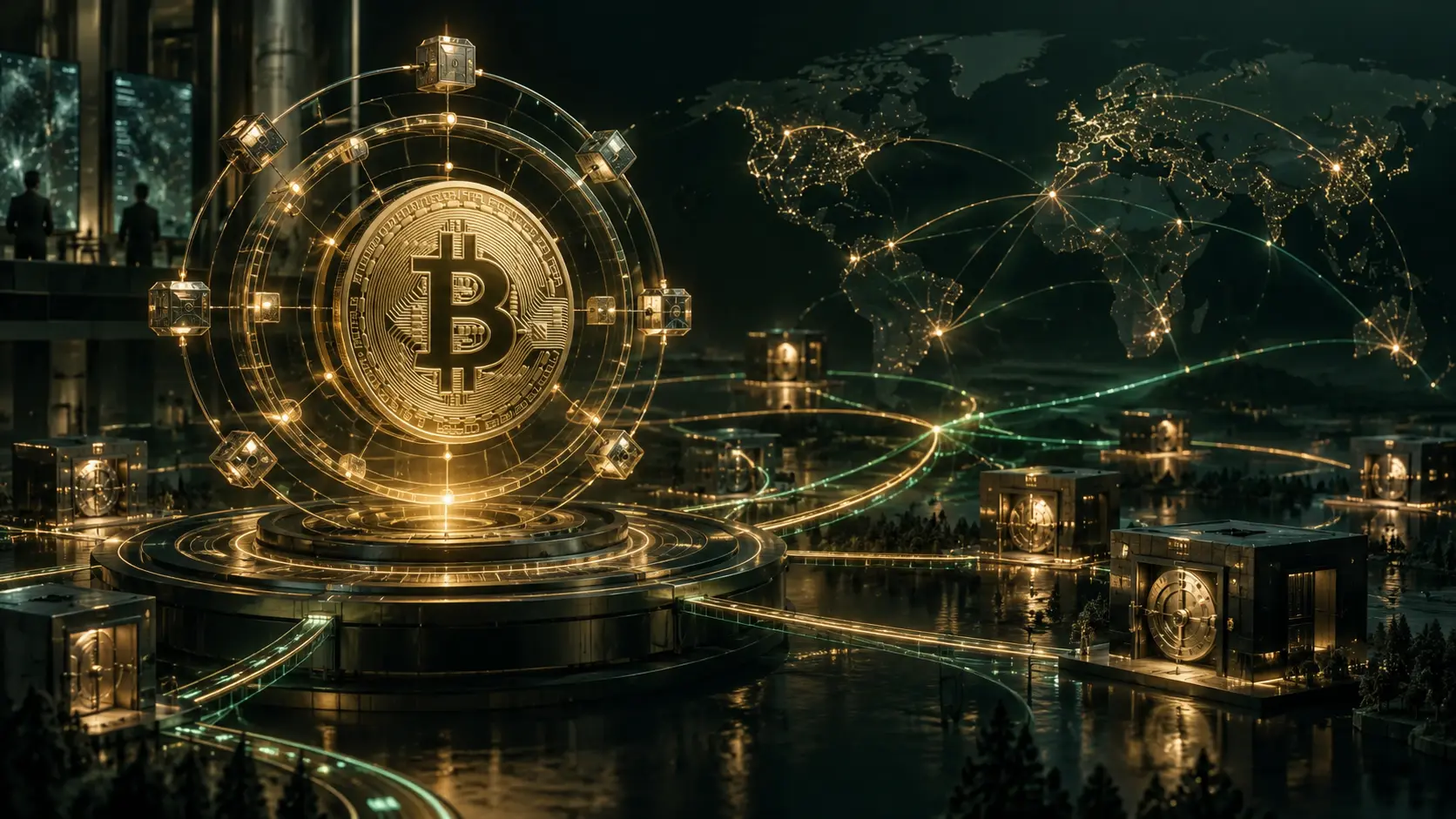 Bitcoin represented as a secure global monetary network